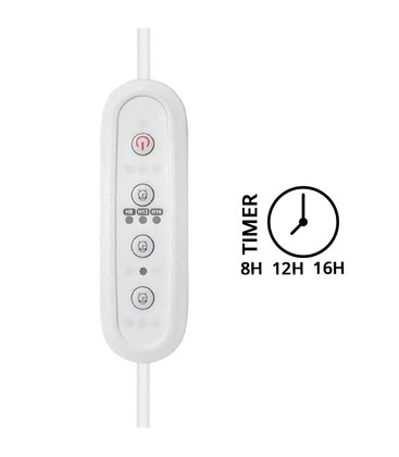Timer til LEDlife Pro-Grow 2.0 og Max-Grow 2.0 - 1,5 m ledning, maks. 120W, velg mellom 8, 12 eller 16 timer Timer til LEDlife Pro-Grow 2.0 og Max-Grow 2.0 - 1,5 m ledning, maks. 120W, velg mellom 8, 12 eller 16 timer