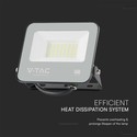 V-Tac 50W LED lyskaster, 135lm/W - Samsung LED-chip, arbeidslampe, 1m ledning, utendørs