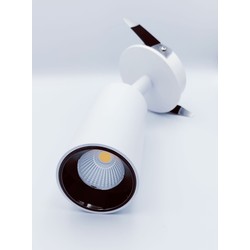 LED downlights LEDlife 12W hvit downlight - Hull: Ø7,5 cm, Mål: Ø8 cm, Osram LED, RA 90, 230V