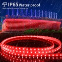 Rød LED Strip - 50m, 230V, 8mm, 7W/m