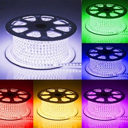 230V RGB 5 meter RGB vanntett LED strip - 230V, 60 LED, 5W per meter