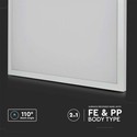 V-Tac 60x60 LED panel i ramme - 36W, innebygd i hvit ramme til direkte montering