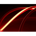 5m AnyCut Neon Flex 10x10 Rød LED strip - 8W/m, 12V, Ingen klippeavstand