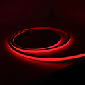 5m AnyCut Neon Flex 10x10 Rød LED strip - 8W/m, 12V, Ingen klippeavstand