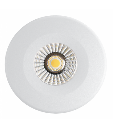 7W Lavprofil innfellingsspot - Hull: Ø6,8 cm, Mål: Ø9 cm, RA97, dimbar, 230V