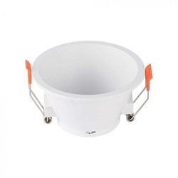 Innendørs downlights Downlight, blender ikke, uten lyskilde - Hull: Ø8,3 cm, Mål: Ø9,3 cm, hvit, velg MR16 eller GU10 sokkel