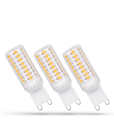 LED G9 4,9W - Nøytral hvit, dimbar, Premium, Spectrum, 3-pakning