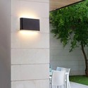 LEDlife DuoLume 12W vegglampe - Sort, opp/ned, inne / ute, IP65, inkl. lyskilde