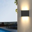 LEDlife DuoLume 12W vegglampe - Sort, opp/ned, inne / ute, IP65, inkl. lyskilde