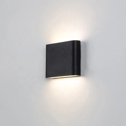 Vegglamper LEDlife DuoLume 8W vegglampe - Sort, opp/ned, inne / ute, IP65, inkl. lyskilde