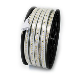 Lys til ridebane og ridehall Arbeidslys 50m 230V LED stripe - IP67, 120 LED/m, 10W/m, 1000 lm/m