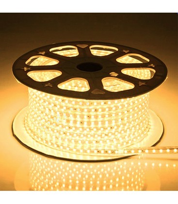 5 m vanntett ridebane stripe (Type Q) - 230V, IP67, 120 LED, 6W per meter