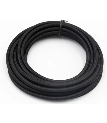 5m Stoffkabel 2x0,75 mm², tekstil - 230V, Sort 5m Stoffkabel 2x0,75 mm², tekstil - 230V, Sort
