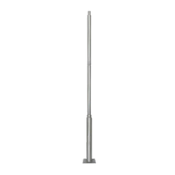 Gatelys LED 3m Mast for gatelys og projektører Ø60mm - Grå, forlengbar høyde