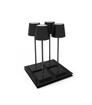 Ladebase for trådløse oppladbare bordlamper - 4 plasser, trådløs lading Ladebase for trådløse oppladbare bordlamper - 4 plasser, trådløs lading