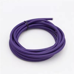 Kabler 5m Stoffkabel 2x0,75 mm², tekstil - 230V, lilla