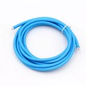 5m Stoffkabel 2x0,75 mm², tekstil - 230V, lyseblå