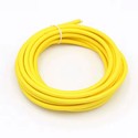 5m Stoffkabel 2x0,75 mm², tekstil - 230V, Gul
