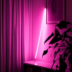 Med LED - Lysrør armatur LEDlife Neon Tube LED 120 cm, Rosa - Designer rør, Justerbar lysstyrke, inkl. ledning