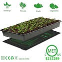 Varmematte til vinduskarm - 8W, til forspiring av frø eller microgreens, 10 x 52,5 cm, 1,8 meter ledning