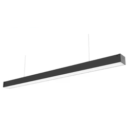 Taklamper 36W LED lysskinne, taklampe for kontor - Svart, 120 lm/W, 120 cm, inkl. wireoppheng