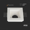 GU10 downlight for gipsloft innsparkling - 12x12cm, nedsenket
