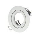 Downlight-sett uten lyskilde - Hull: Ø8,5 cm, Mål: Ø9,5 cm, Hvit, velg MR16 eller GU10 sokkel