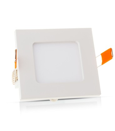 V-Tac 12x12cm, 6W LED innbyggingspanel - Hull: 11x11 cm, Mål: 12x12 cm, 230V