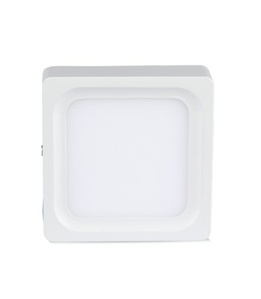 15W LED overflatemontert panel - 3000K, kvadratisk