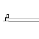 Innbyggingsramme for 120x60 LED panel - Ny model, passende for trebetong og gips, hvit kant