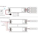 LEDlife rWave 150W dimbar strømforsyning - 24V DC, 6,25A, RF, push-dim, 4 kanaler