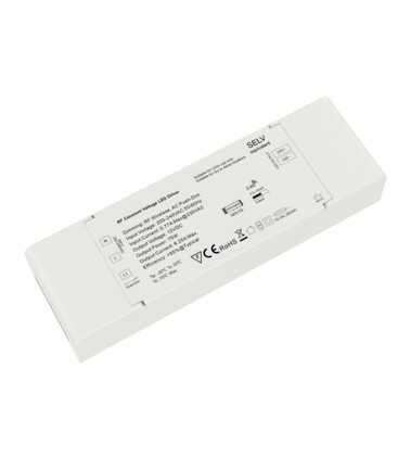 LEDlife rWave 75W dimbar strømforsyning - 12V DC, 6,25A, RF, push-dim