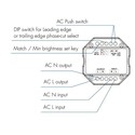 LEDlife rWave innbyggingsdimmer - Tuya Smart/Smart Life, RF, 200W LED dimmer, til innbygging