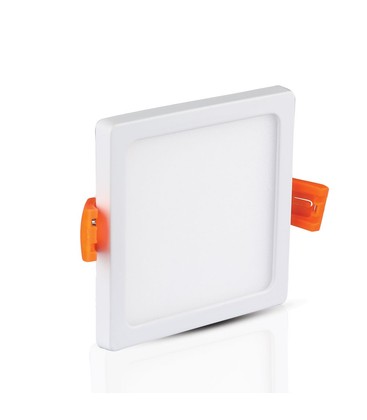 22W LED Slank Panel - 6400K, firkantet