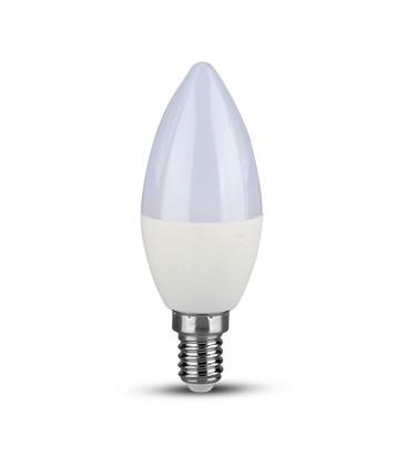 5,5W LED Kertepære E14 - Plast, 6400K, 2 stk