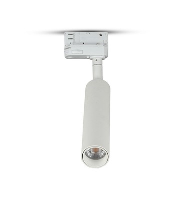 20W LED skinnespot - Samsung chip, 4000K, 5 års garanti, hvitt hus.