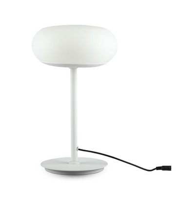 25W LED Bordlampe - Designer, Berøringsdempbar, 3000K, Hvit