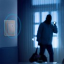 Veggfeste mikrobølgesensor - Hvit, for innbygging, Maks 300W