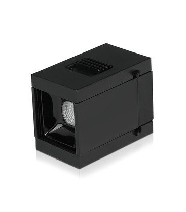 1W LED magnetisk lineær spotlys - 3000K, svart, IP20, 24V.