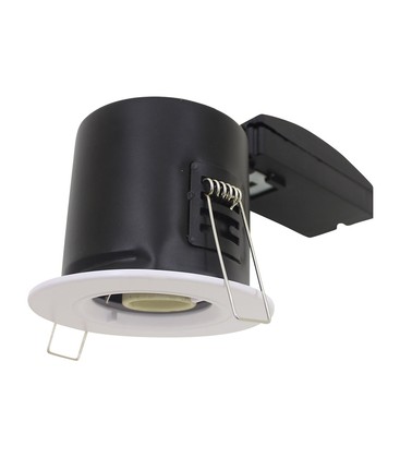 GU10 Downlight - Brannhemmende, med Twist og Lock, Tykt Hus, Hvit