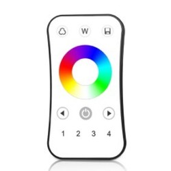 Smart Home LEDlife rWave RGB/RGB+WW fjernbetjening - 4 soner, batteri, inkl. holder