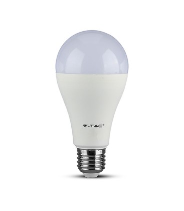 A65 LED Pære 17W E27 - Plast, Samsung Chip, 4000K, Dimbar