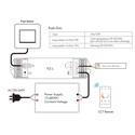 LEDlife rWave CCT controller - Push-dim, 12V (96W), 24V (192W), avlasting i begge ender