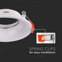 Downlight uten lyskilde - Hull: Ø8 cm, Mål: Ø8,8 cm, passer til GU10 og MR16