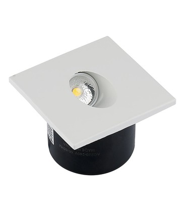 3W Trappebelysning LED - 4000K, firkantet