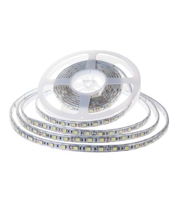 120 LED Stripe 8W/m - 4000K, IP65, 24V, Dobbelt PCB, 10m/rull