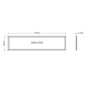 120x30 LED panel - 36W, 140 lm/W, flicker free, Philips driver, hvit kant