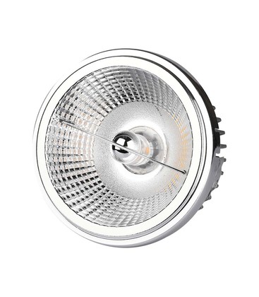 AR111 LED utskiftbar reflektor spotlys 20W - 6400K, 40°/20°, sølv