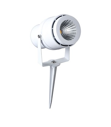 12W LED Hage lampe - 3000K, Hvit, Hus