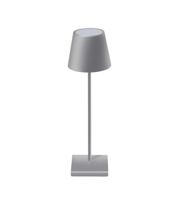 SKU5052 Skrivebordslampe 3W - Oppladbar, LED, Berøringsdempbar, 3000K, Grå, hus